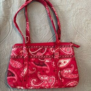 Vera Bradley Pink Shoulder Bag with Paisley Design
